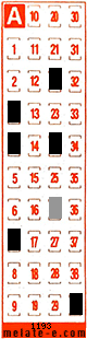 Volante ganador del sorteo 1193 de Melate Retro