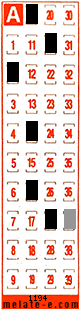Volante ganador del sorteo 1194 de Melate Retro