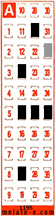 Volante ganador del sorteo 1195 de Melate Retro