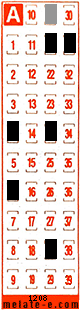 Volante ganador del sorteo 1208 de Melate Retro