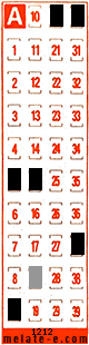 Volante ganador del sorteo 1212 de Melate Retro