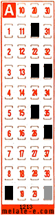 Volante ganador del sorteo 1213 de Melate Retro
