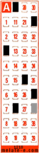 Volante ganador del sorteo 1218 de Melate Retro