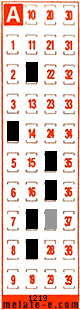 Volante ganador del sorteo 1219 de Melate Retro