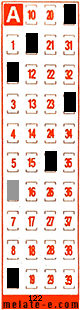 Volante ganador del sorteo 122 de Melate Retro