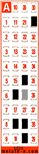 Volante ganador del sorteo 1221 de Melate Retro