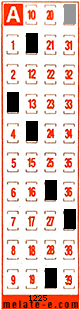 Volante ganador del sorteo 1225 de Melate Retro