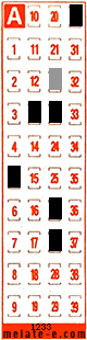 Volante ganador del sorteo 1233 de Melate Retro