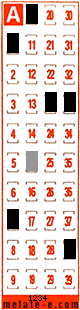 Volante ganador del sorteo 1234 de Melate Retro