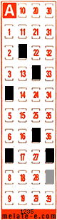 Volante ganador del sorteo 1235 de Melate Retro