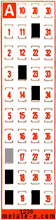 Volante ganador del sorteo 1238 de Melate Retro
