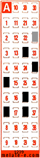 Volante ganador del sorteo 1239 de Melate Retro