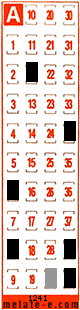 Volante ganador del sorteo 1241 de Melate Retro