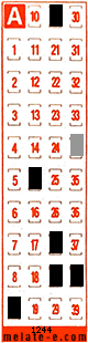 Volante ganador del sorteo 1244 de Melate Retro