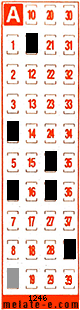 Volante ganador del sorteo 1246 de Melate Retro