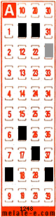 Volante ganador del sorteo 1248 de Melate Retro