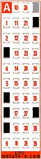 Volante ganador del sorteo 1252 de Melate Retro