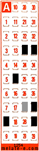 Volante ganador del sorteo 1254 de Melate Retro
