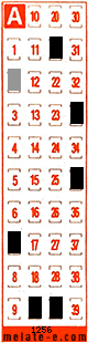 Volante ganador del sorteo 1256 de Melate Retro