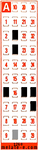 Volante ganador del sorteo 1260 de Melate Retro