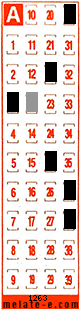 Volante ganador del sorteo 1263 de Melate Retro