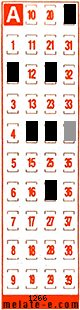 Volante ganador del sorteo 1266 de Melate Retro
