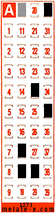 Volante ganador del sorteo 1271 de Melate Retro