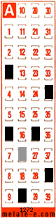 Volante ganador del sorteo 1272 de Melate Retro