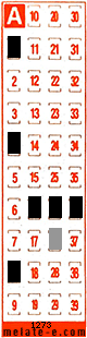 Volante ganador del sorteo 1273 de Melate Retro