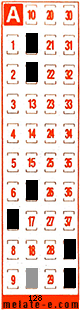 Volante ganador del sorteo 128 de Melate Retro