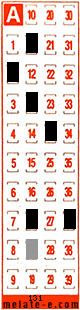 Volante ganador del sorteo 131 de Melate Retro