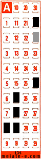 Volante ganador del sorteo 134 de Melate Retro