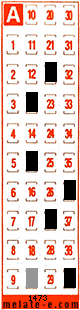 Volante ganador del sorteo 1473 de Melate Retro