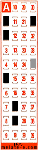 Volante ganador del sorteo 1475 de Melate Retro