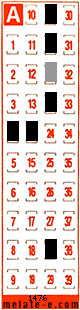 Volante ganador del sorteo 1476 de Melate Retro