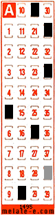 Volante ganador del sorteo 1495 de Melate Retro