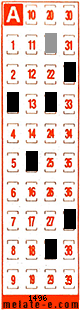 Volante ganador del sorteo 1496 de Melate Retro