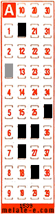 Volante ganador del sorteo 1539 de Melate Retro