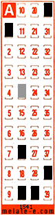 Volante ganador del sorteo 1541 de Melate Retro
