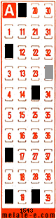 Volante ganador del sorteo 1543 de Melate Retro