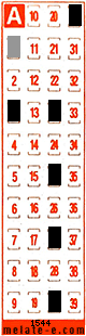 Volante ganador del sorteo 1544 de Melate Retro