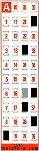 Volante ganador del sorteo 1545 de Melate Retro
