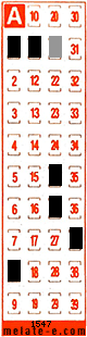 Volante ganador del sorteo 1547 de Melate Retro
