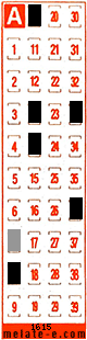 Volante ganador del sorteo 1615 de Melate Retro