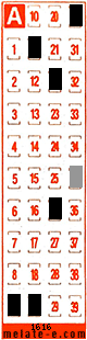 Volante ganador del sorteo 1616 de Melate Retro
