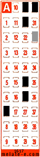 Volante ganador del sorteo 1617 de Melate Retro