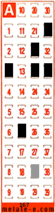Volante ganador del sorteo 167 de Melate Retro