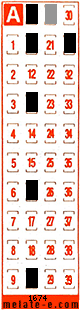 Volante ganador del sorteo 1674 de Melate Retro