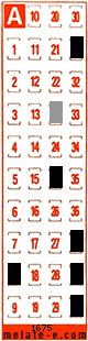 Volante ganador del sorteo 1675 de Melate Retro
