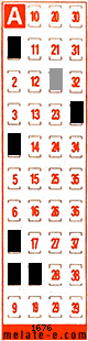 Volante ganador del sorteo 1676 de Melate Retro
